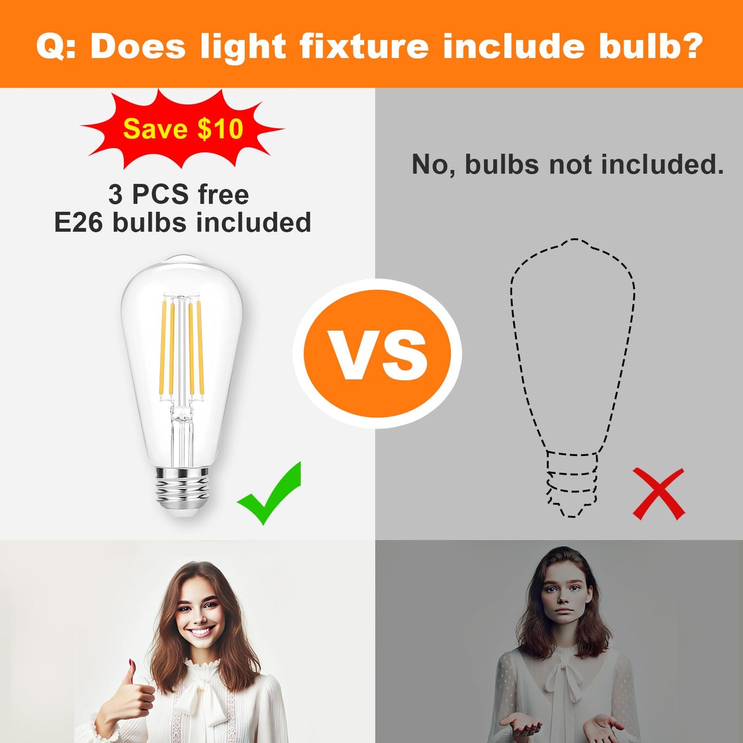 DINGLILIGHTING 3-Light Bathroom Light Fixtures Chrome Modern Vanity Lights Milky White Glass Shade
