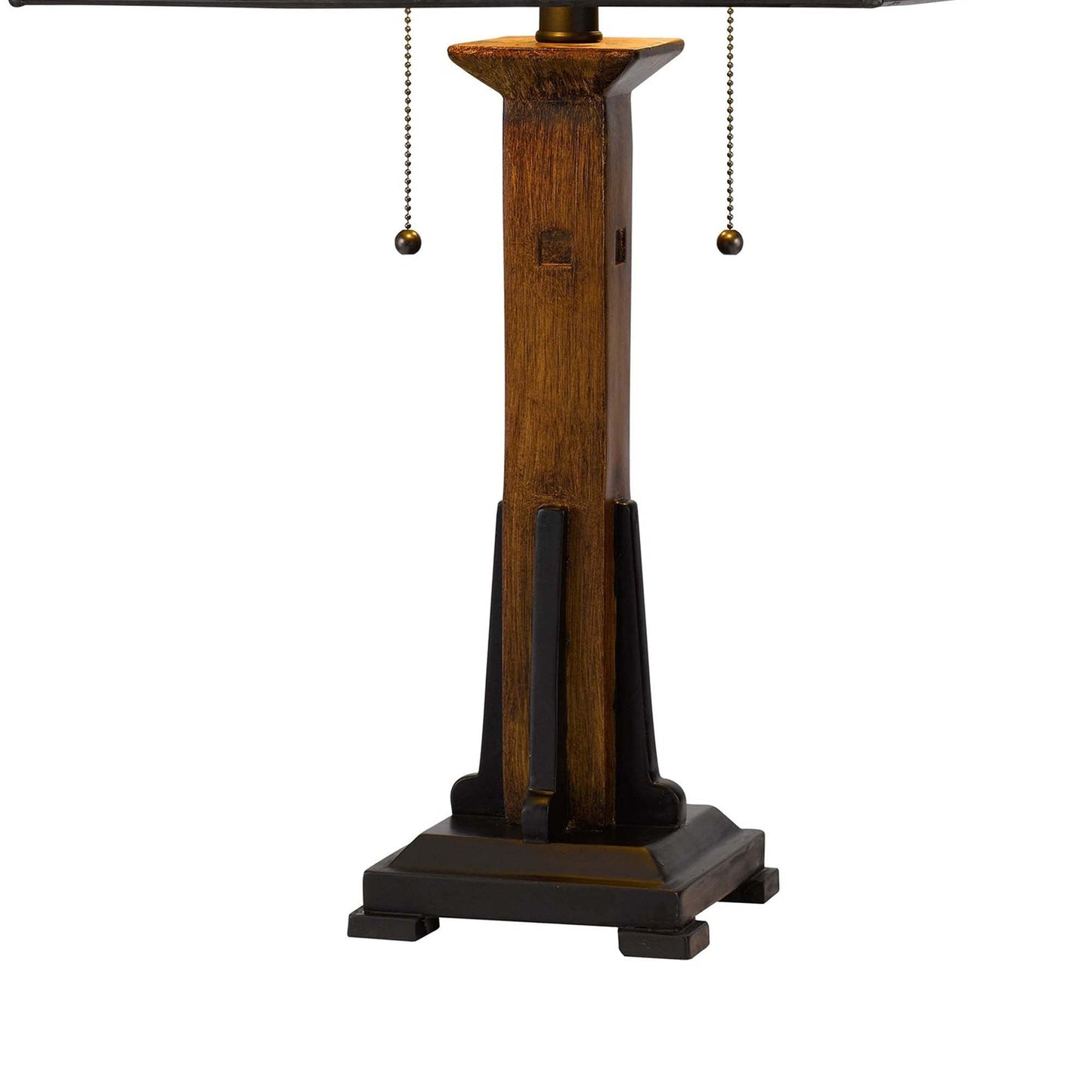 Benzara Table Lamp with Tiffany Shade, Floral Accent, Metal, Multicolor, Model BM241897