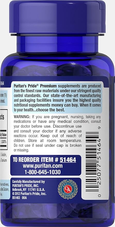Puritan's Pride Biotin 10000 Mcg, Helps Promote Skin, Hair and Nail Health, Softgels 100 Count (Pack of 2)