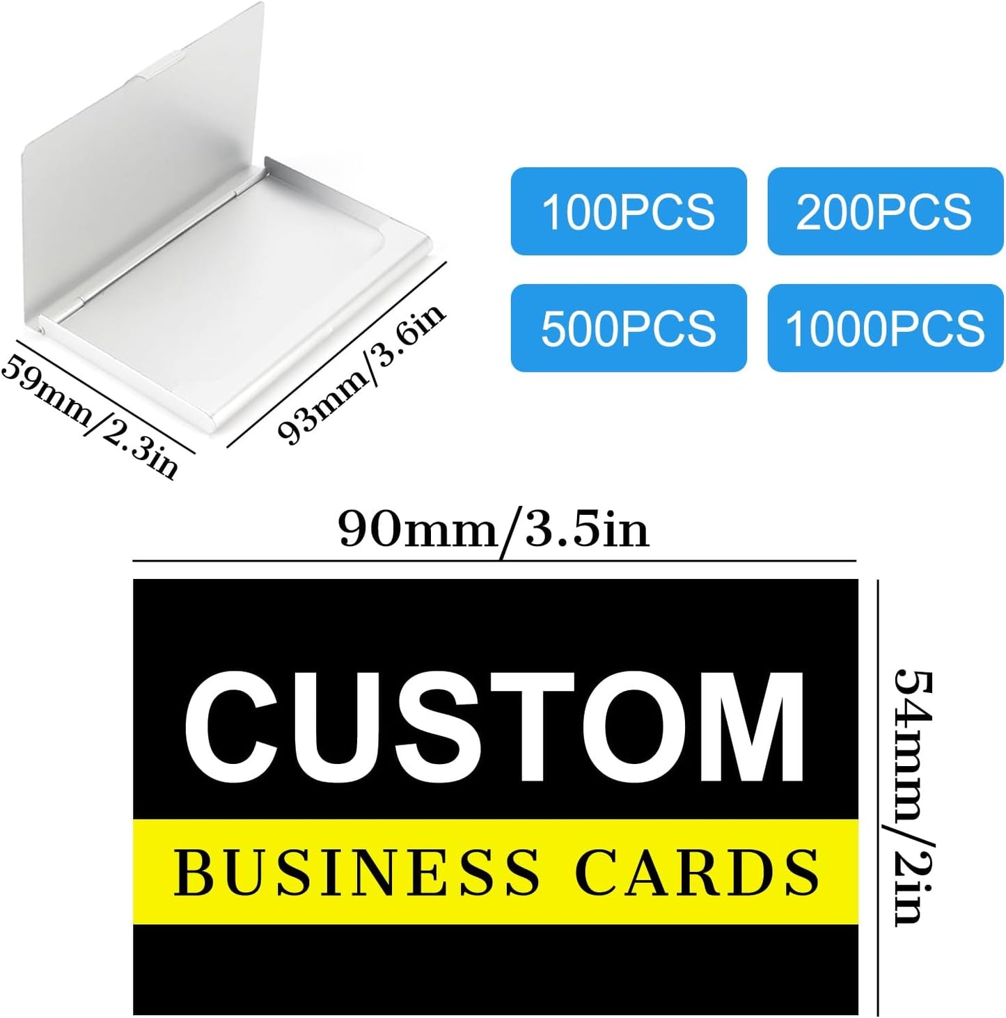 Custom Cleaning Business Cards Customizable with Logo Photo Personalized Business Card Customize for Small Business Customized Waterproof Double Sided Cards 100 200 500 1000