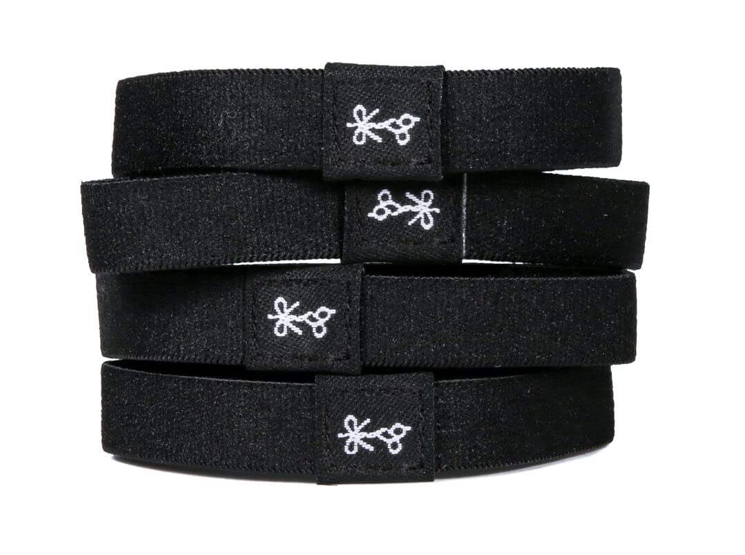 Bright Tie Dye Hair Ties For Men | World-Famous Hair Ties For Guys | No-Break, No-Rip, No-Crease Mens Bracelet Hair Bands | 4 Pc