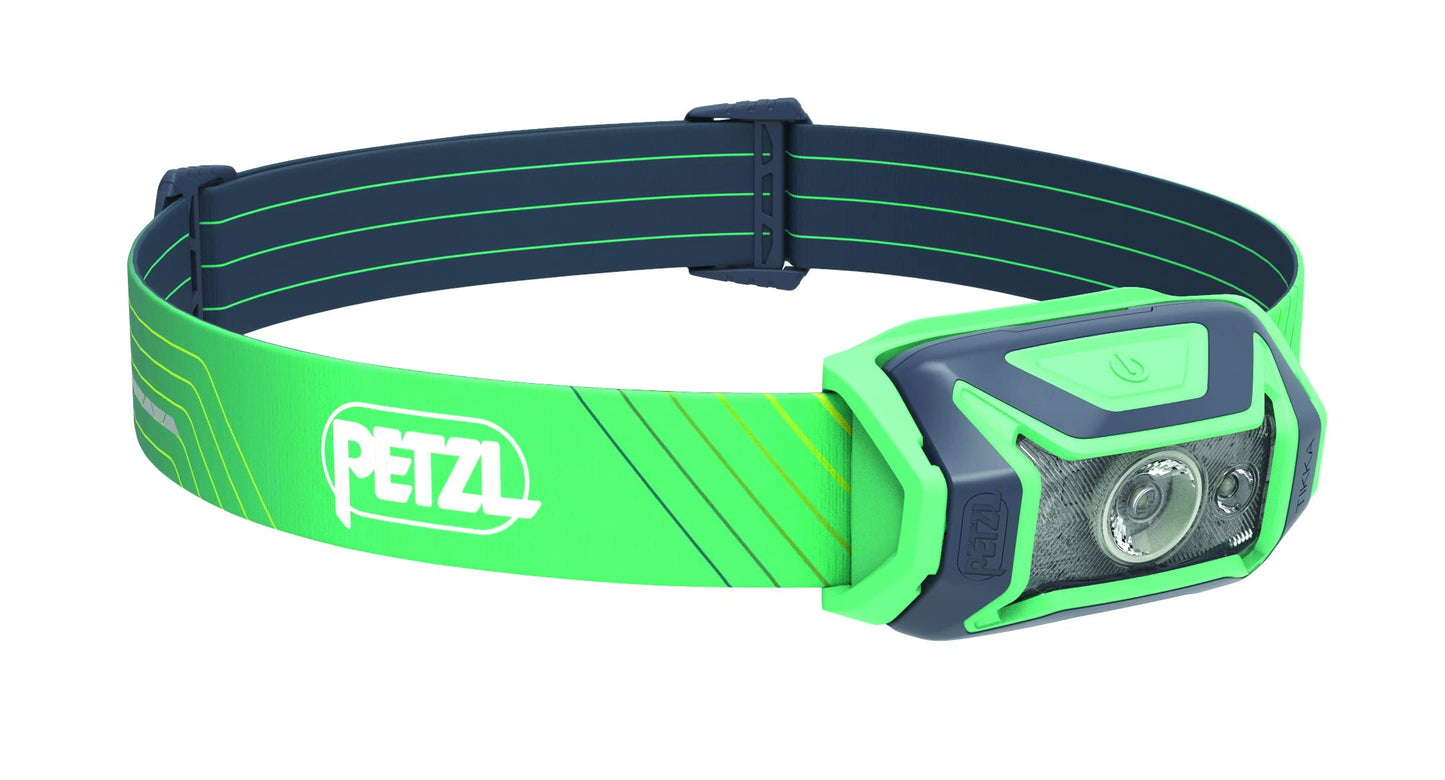 PETZL Tikka CORE Headlamp - 450 Lumen, Rechargeable, Compact - One Size, Green, Model E067AA02