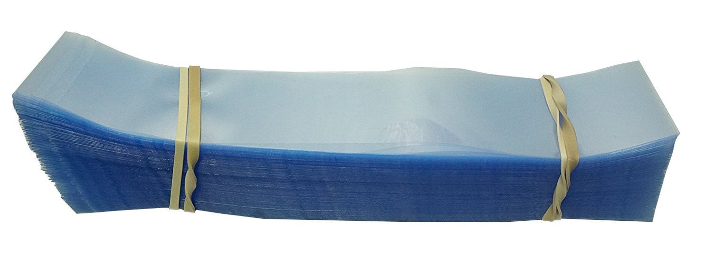 Supplement and Supply 215 x 28 mm Clear Perforated Shrink Band for Tubs, Containers, Large Canisters and More. [Compatible Diameter: 5"] - Bundle of 500