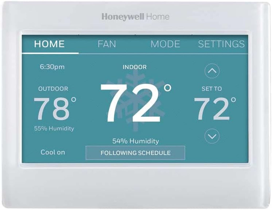 RTH9600WF Smart Color Thermostat ENERGY STAR Wi-Fi Programmable Touchscreen Alexa Ready - C-Wire Required