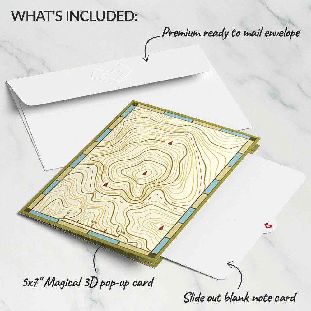 5x7" Guiding Compass Pop-Up Card