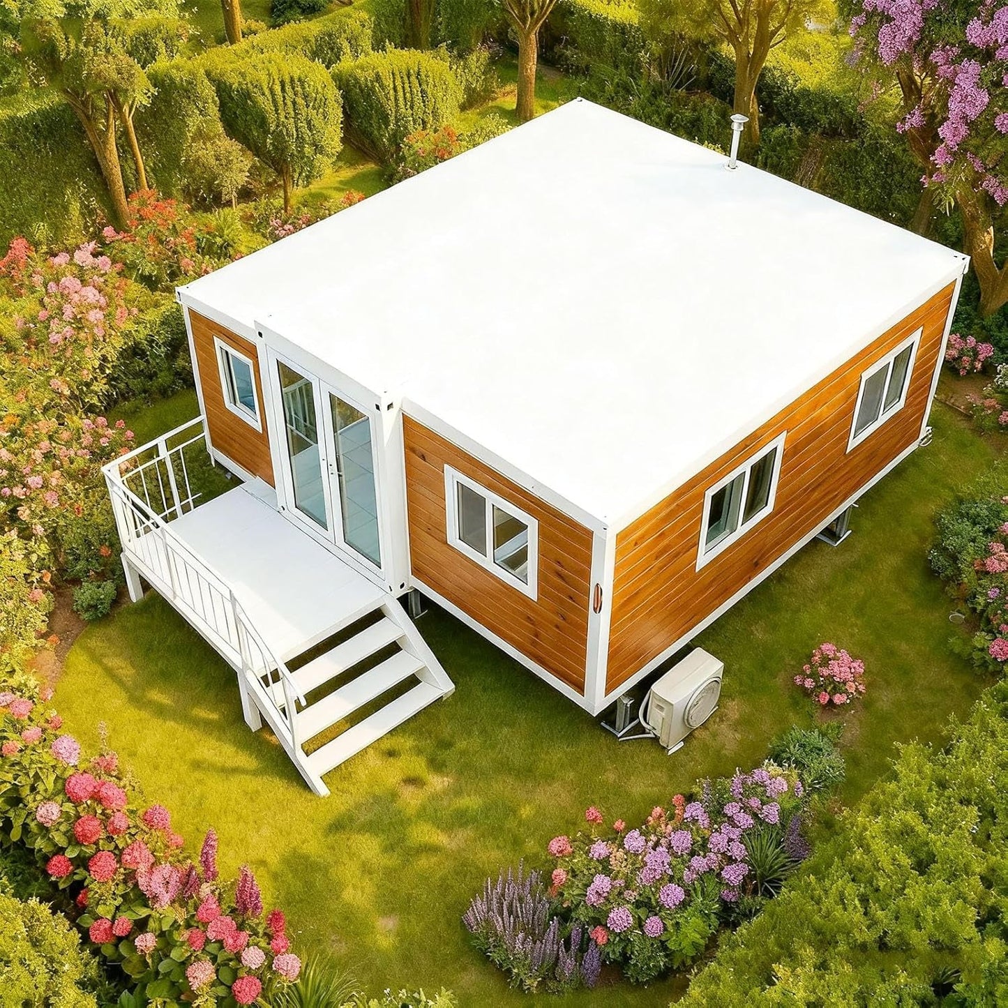Quick Assembly 20FT/30FT/40FT Prefab Tiny Home for Sale, Expandable Container House with Bathroom & Kitchen, Modern Tiny Houses to Live in for Adults, Prefabricated Luxury Portable House