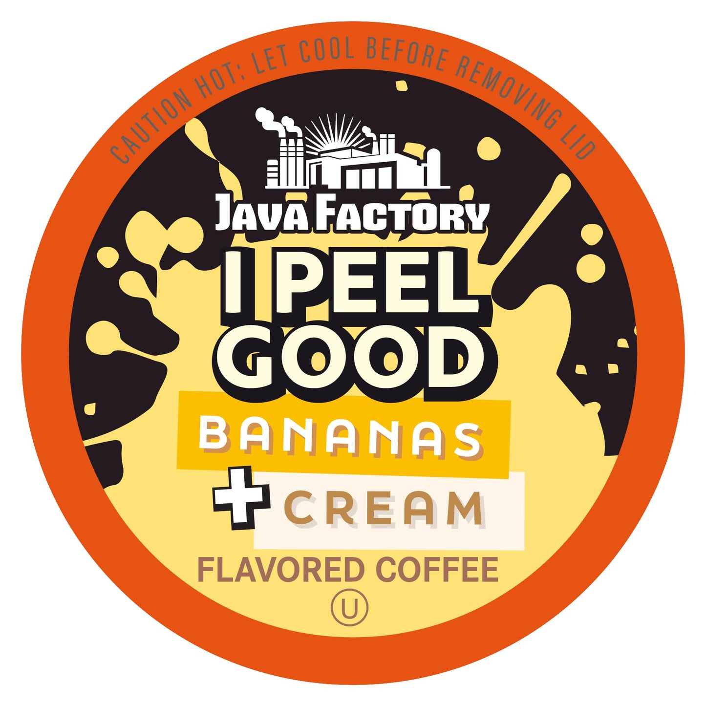 Java Factory Flavored Coffee Pods  I Peel Good Banana Cream  Compatible with K Cup malt-inspired  40 Count
