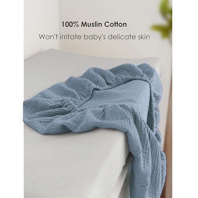 Changing Pad Cover for Neutral Baby Muslin Soft Cotton Diaper Changing Table Pad Cover Changing Pad Sheets for Girls and Boys - 2 Pack