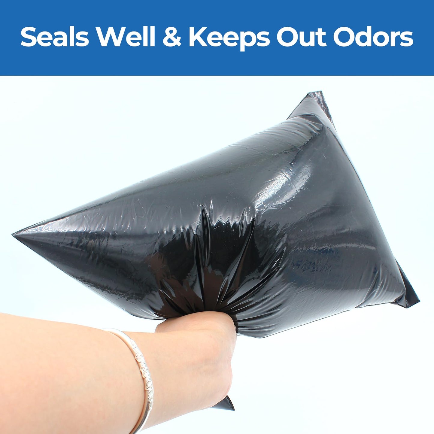 Ostomy Pouch Disposal Bags, Seal-N-Toss Ostomy Disposal System, High Sealing/Prevents Odours/No Mess/Eco-Friendly Disposal Bags for Colostomy Bags, Nappies, Incontinence Pads - 100 Pack