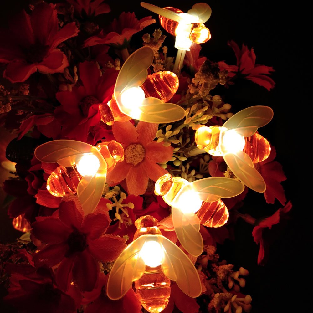 Dreamworth Remote String Lights, 20 LED Fairy Lights, 7.5Ft, Battery Operated, Warm White, Model LT0052NW