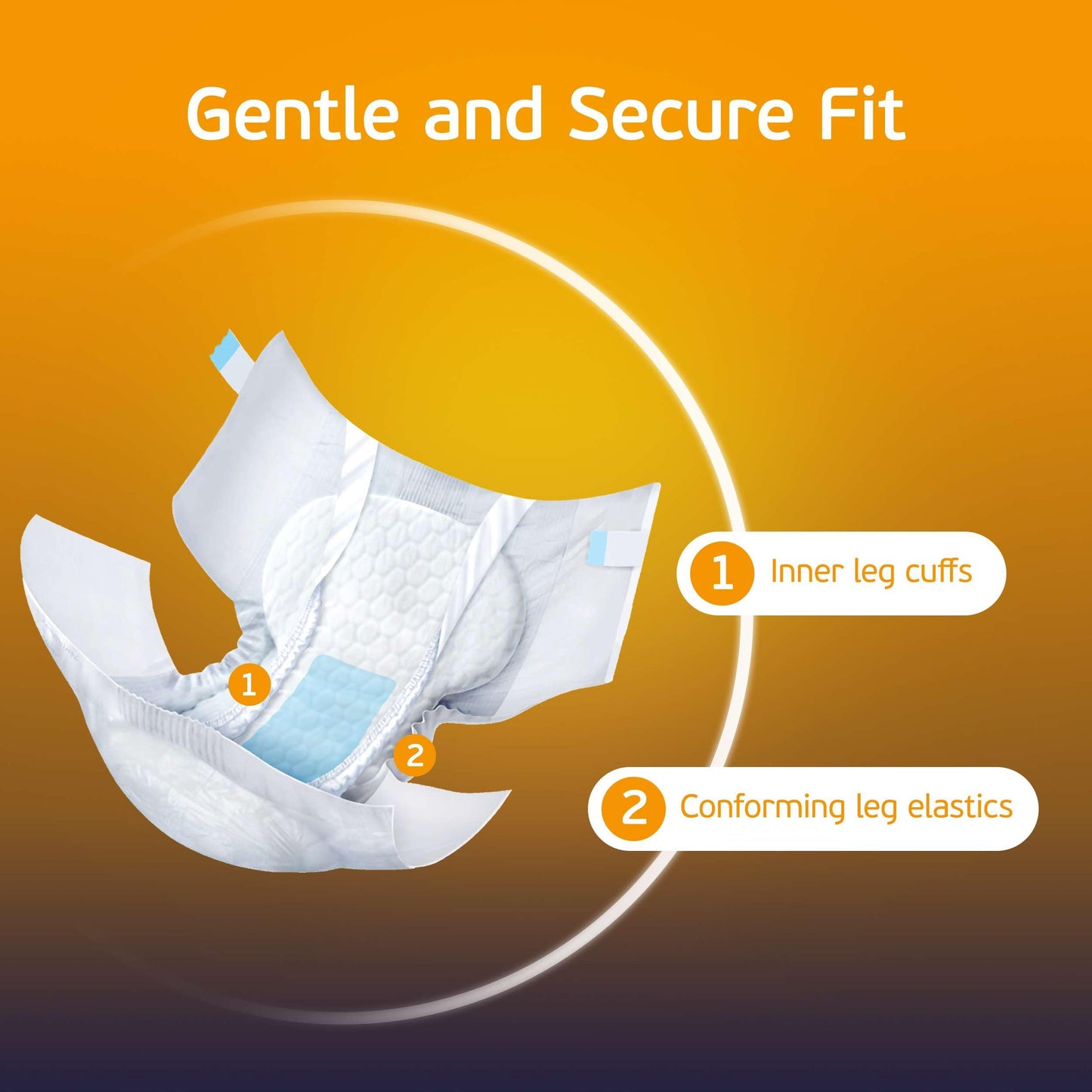 3XL Adult Diapers for Women and Men - 8 Bariatric Disposable Briefs with Tabs and Stretchable Side Panels - Breathable with Maximum Absorbency