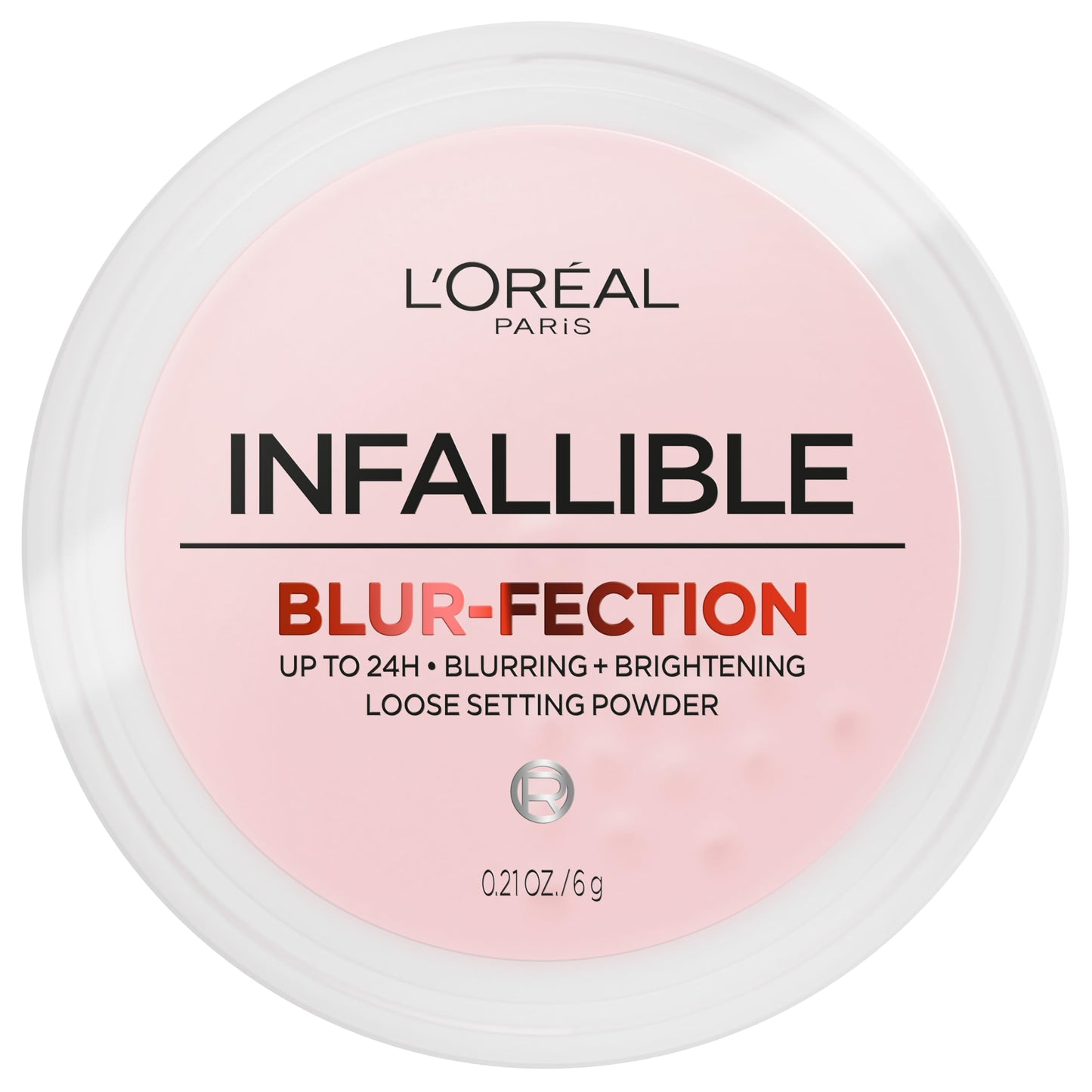 L'Oreal Paris Infallible Blur-fection Longwear Loose Setting Powder, Blurring Face Powder With Up to 24HRs of Wear, Brightening