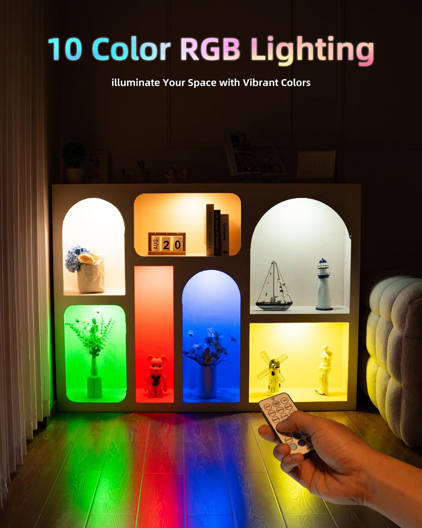 Holkpoilot Puck Lights With Remote Under Cabinet Lights 2000Mah Battery Operated Closet Lights 1 Pack Magnetic Under Cabinet Lighting Wireless Black Rechargeable Puck Lights For Kitchen