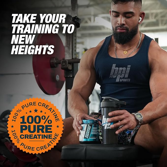BPI Sports Micronized Creatine - Increase Strength - Reduce Fatigue - Lean Muscle Building - 100% Pure Creatine - Better Absorption - Supports Muscle Growth - Unflavored - 60 Servings - 10.58 Ounce