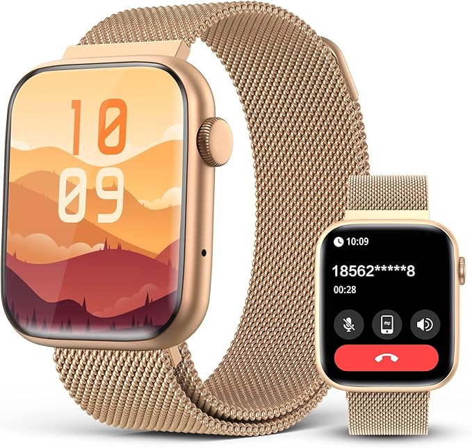 2025 Smart watches for Women with Blood Pressure Monitor, 1.9" AMOLED DA GPT AI Voice Smartwatch, 24/7 Heart Rate Stress S...