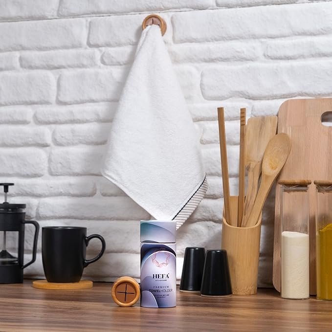 HEFA Towel Holder, Towel Hooks, Dish Towel Holder, Kitchen Organization, Bathroom Accesories, Kitchen Towel Hook, Kitchen Towel Holder, Christmas Gift, Kitchen Gadgets 4 Pack