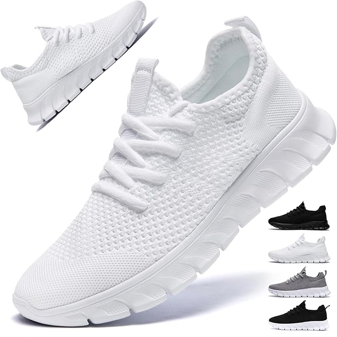 DaoLxi Women Running Shoes Tennis Sneakers Slip on Walking Gym Non Slip Work Workout Jogging Shoe