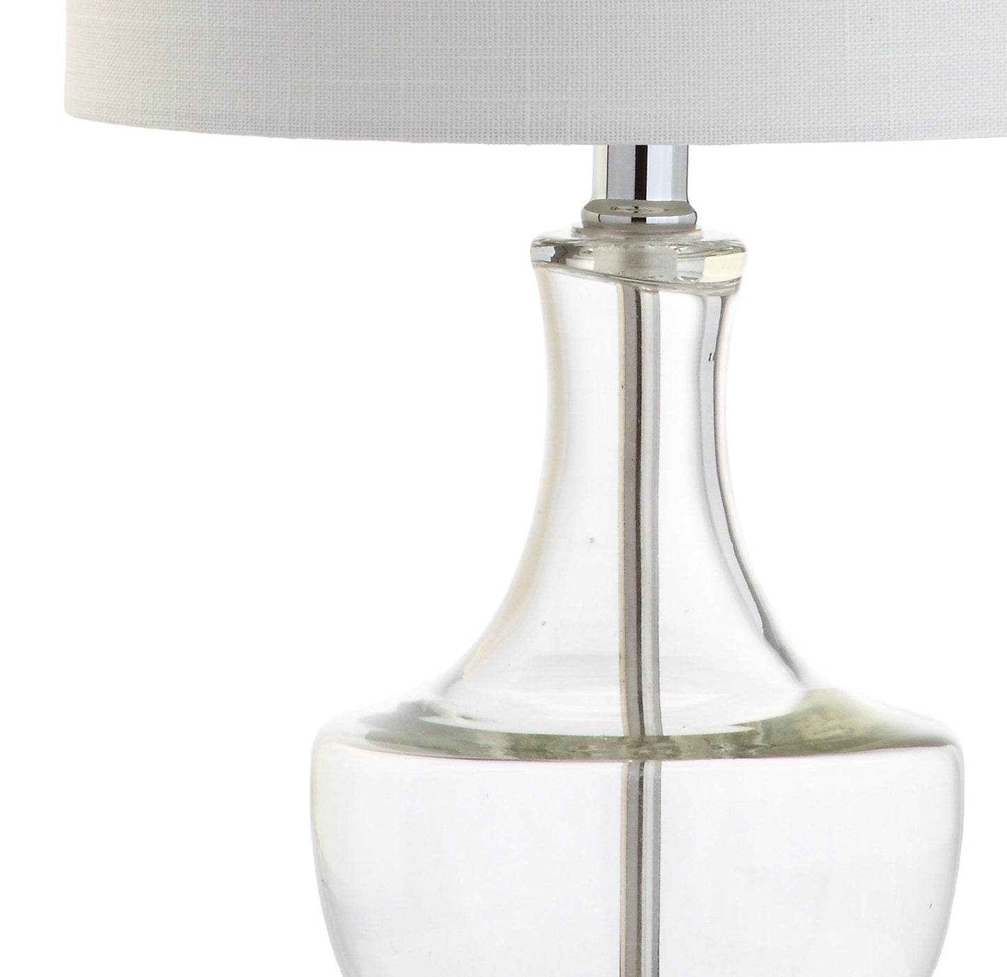 Jonathan Y Colette 20 Mini Glass Led Table Lamp, Clear, Model Jyl1029A, Transitional & Modern Design For Home & Office