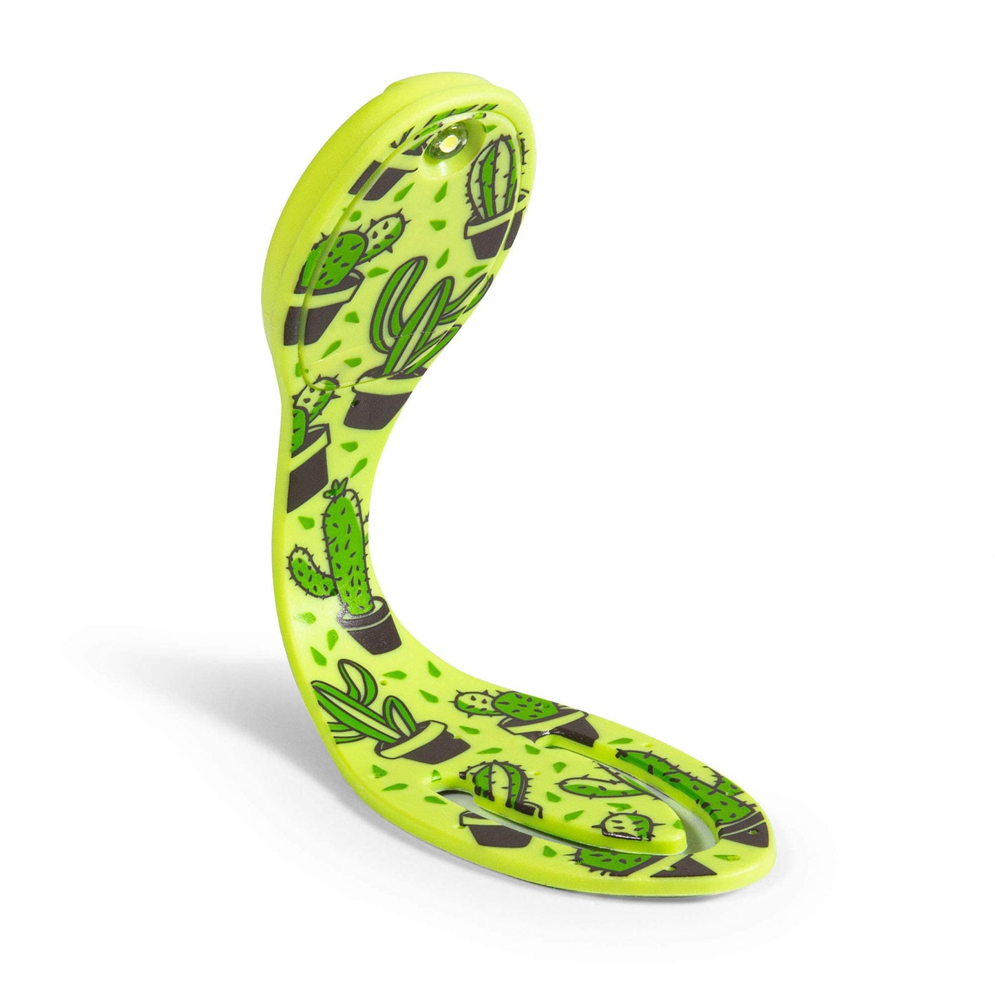Gifts for Readers & Writers Flexilight Bookmark Reading Light | LED Clip-On | Battery Operated | Cactus Color | Model 2