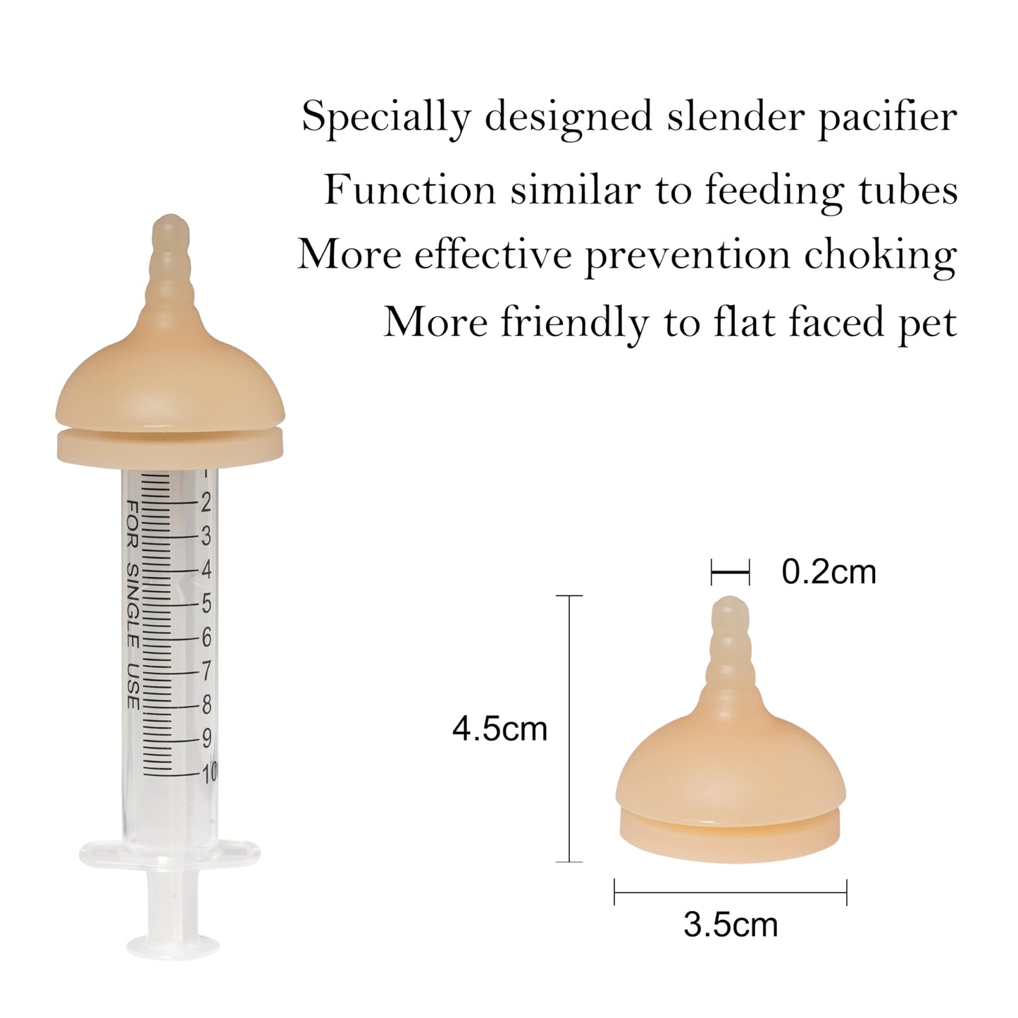 Doggiema Pet Feeder Bottle,Silicone Feeding Nipple and Syringes for All Breed of Puppies and Other Animals Dongdong pet