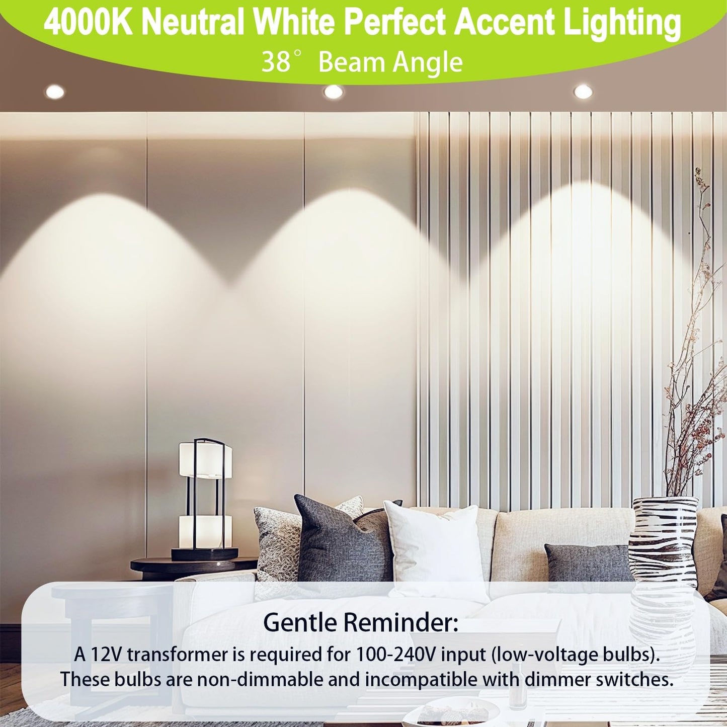 Qqlxst Mr16 Led Bulbs 50W Halogen Equivalent  4000K Neutral White  5W Mr16 Gu5.3 Bi-Pin Base 12V Low Voltage Spotlight Bulb For Landscape Spotlight Track Recessed Lighting  Non-Dimmable  12-Pack