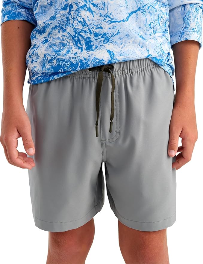 HUK Unisex-Child Pursuit Volley, Quick-Dry Fishing Shorts for Kids