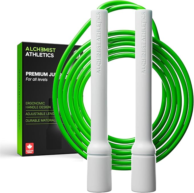 Jump Rope for Fitness, Adjustable 10ft Speed Jump Rope for Men, Women & Kids, Tangle Free Skipping Rope with Shatterproof ...
