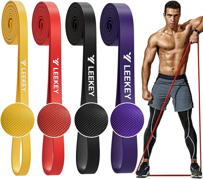 LEEKEY Resistance Bands, Exercise Bands,Pull Up Assist Bands - Bands for Working Out,Band for Men and Women Fitness Traini...