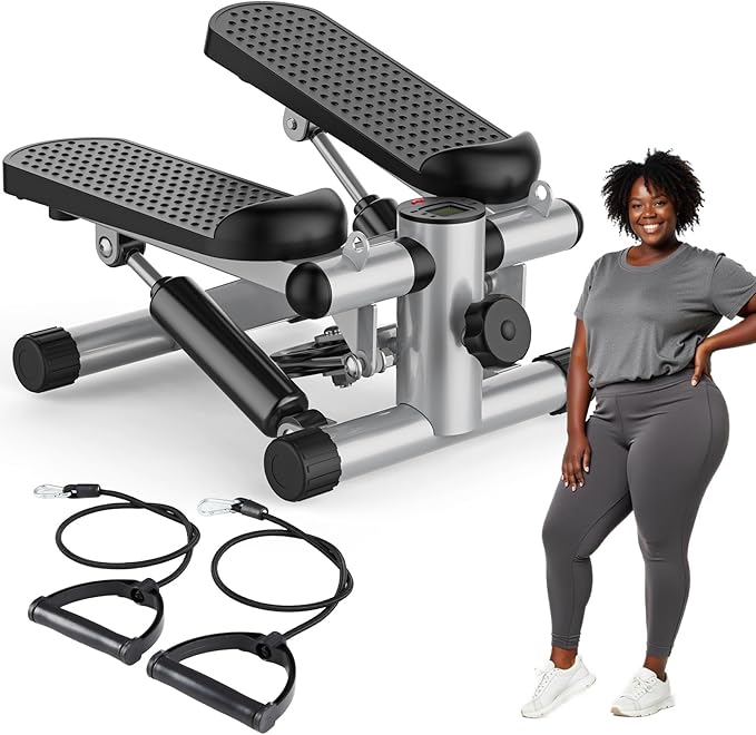 OLIXIS Steppers for Exercise at Home Workout Equipment, Mini Stepper Exercise Machine for Senior Citizens, Twist Stepper w...