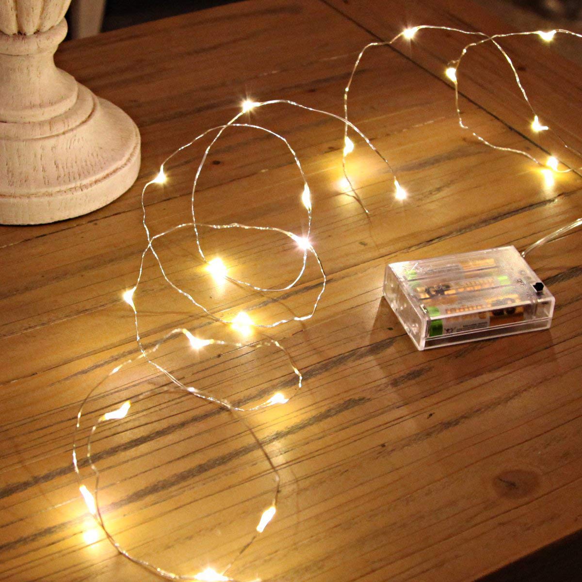 Ariceleo LED Fairy Lights, 4 Pack Mini Battery Powered, 5m Warm White Copper Wire, Model MRS-US-N-5M-4, Perfect for Decoration