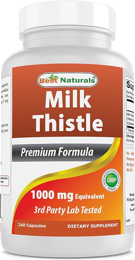 Best Naturals MK-7 100 mcg & Milk Thistle Extract 1000mg