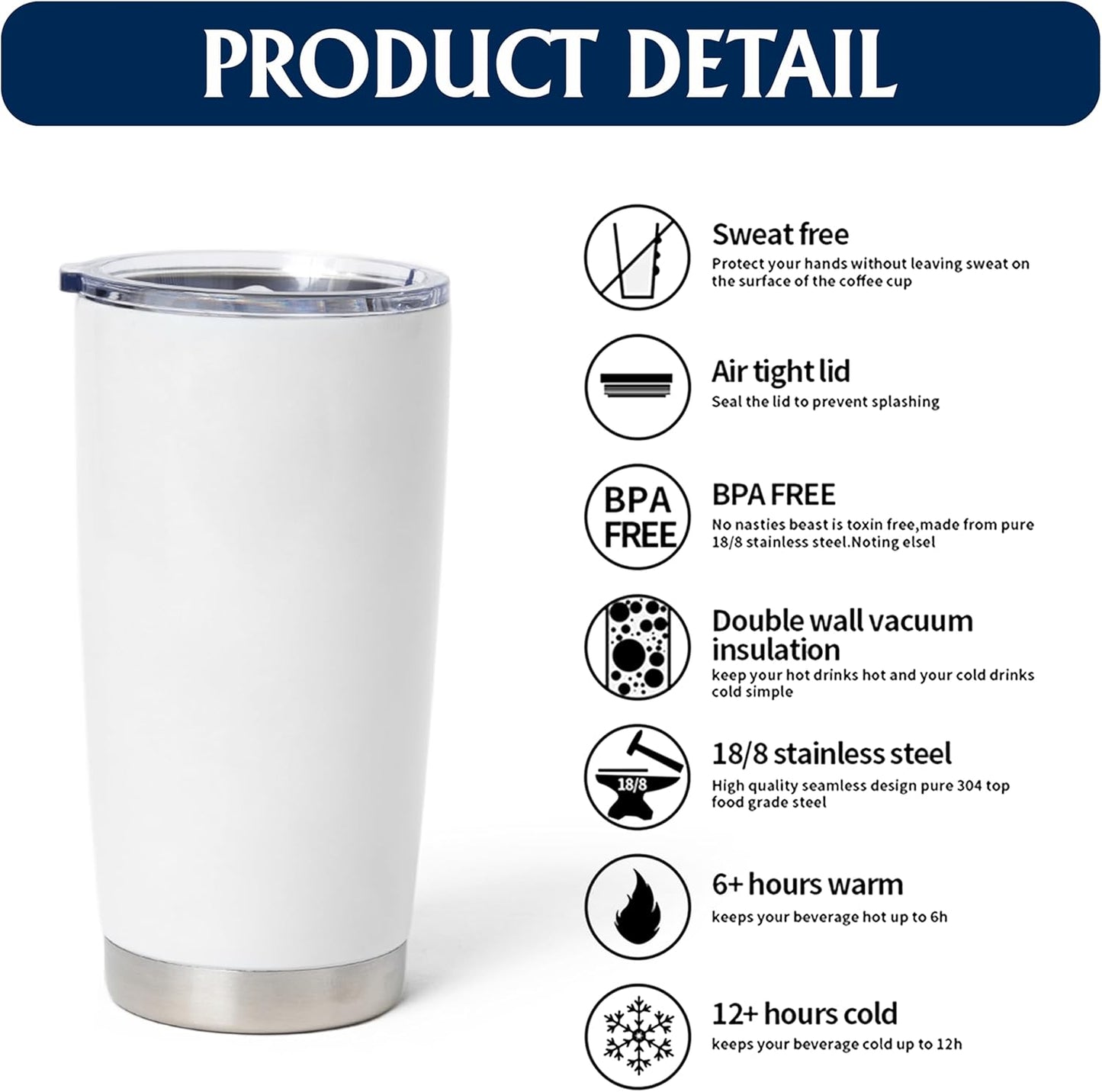 Personalized US Navy Military Veteran 20oz Tumbler With Lid - US Navy Flag Gifts - Soldier Academy Graduation Retirement Birthday Gifts