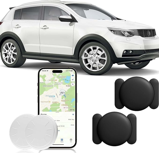 GPS Tracker for Vehicles, 2PCS Tracker Device for Vehicles Work with Find My (iOS Only), Tracking Devices for Cars Hidden ...