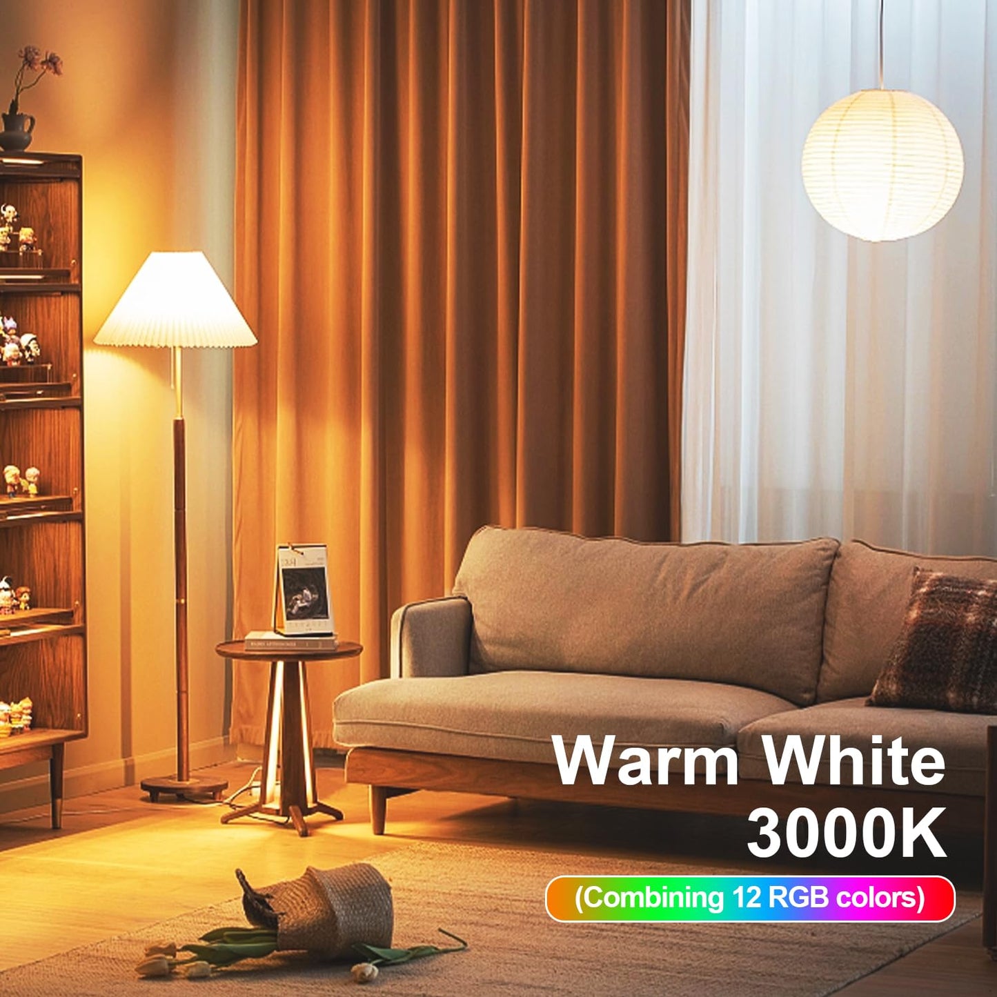 XRise E12 LED Bulb 2.5W Dimmable RGB+Warm White Color Changing, 250LM, E12 Base, Model E12-WRGB-IR-24,