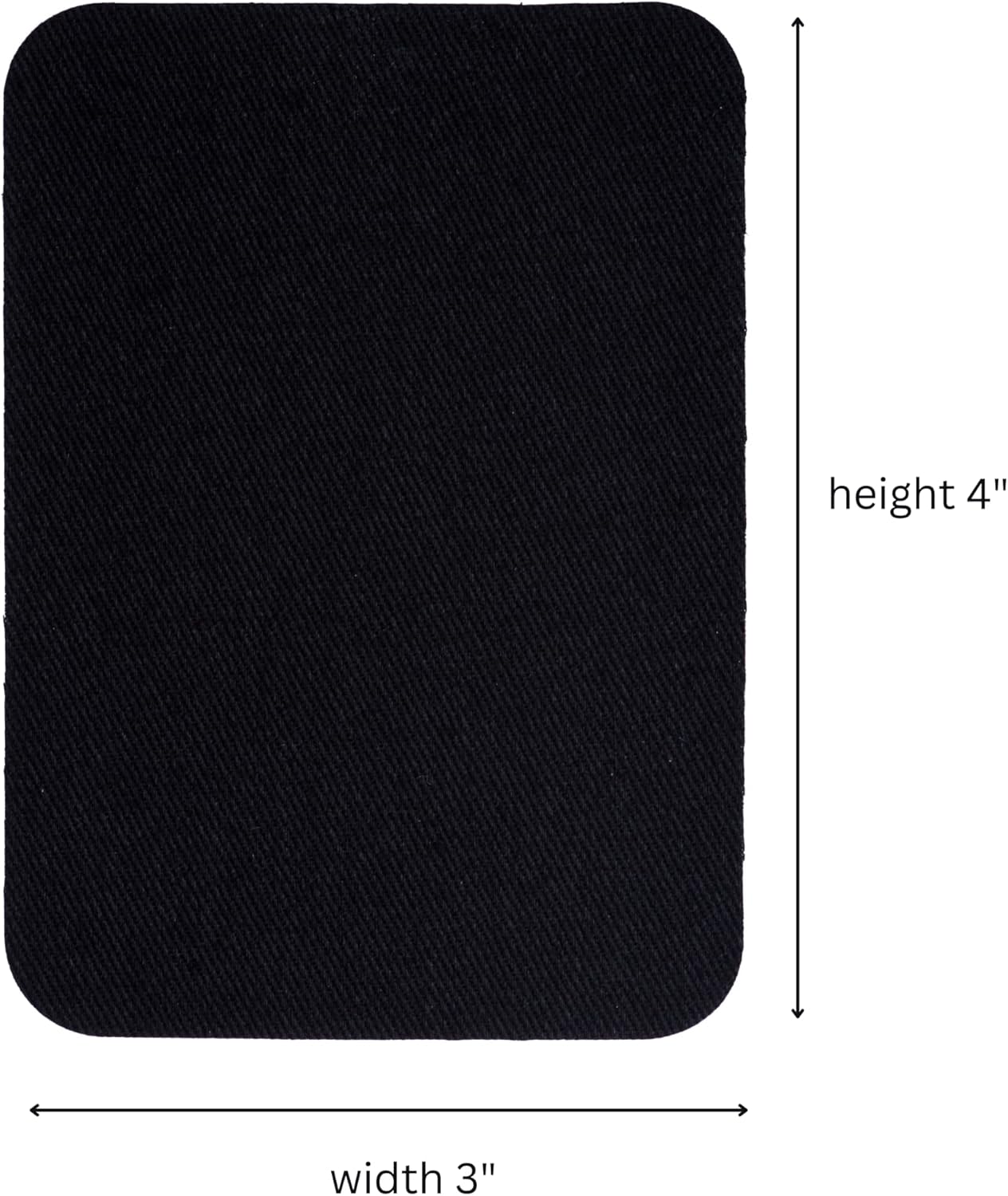 Johnson & Smith Iron On Patches - 12-Piece Iron On Patch for Clothing, Pants Repair - Adhesive Fabric Patches in Rectangle Shapes - Easy to Use, No Sewing Needed - Uniform Colors