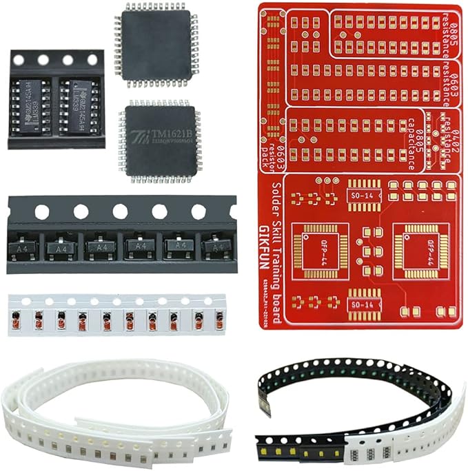 Gikfun Soldering Practice Kit SMD SMT Welding Skill Training Board DIY for School Learning Project GK1023