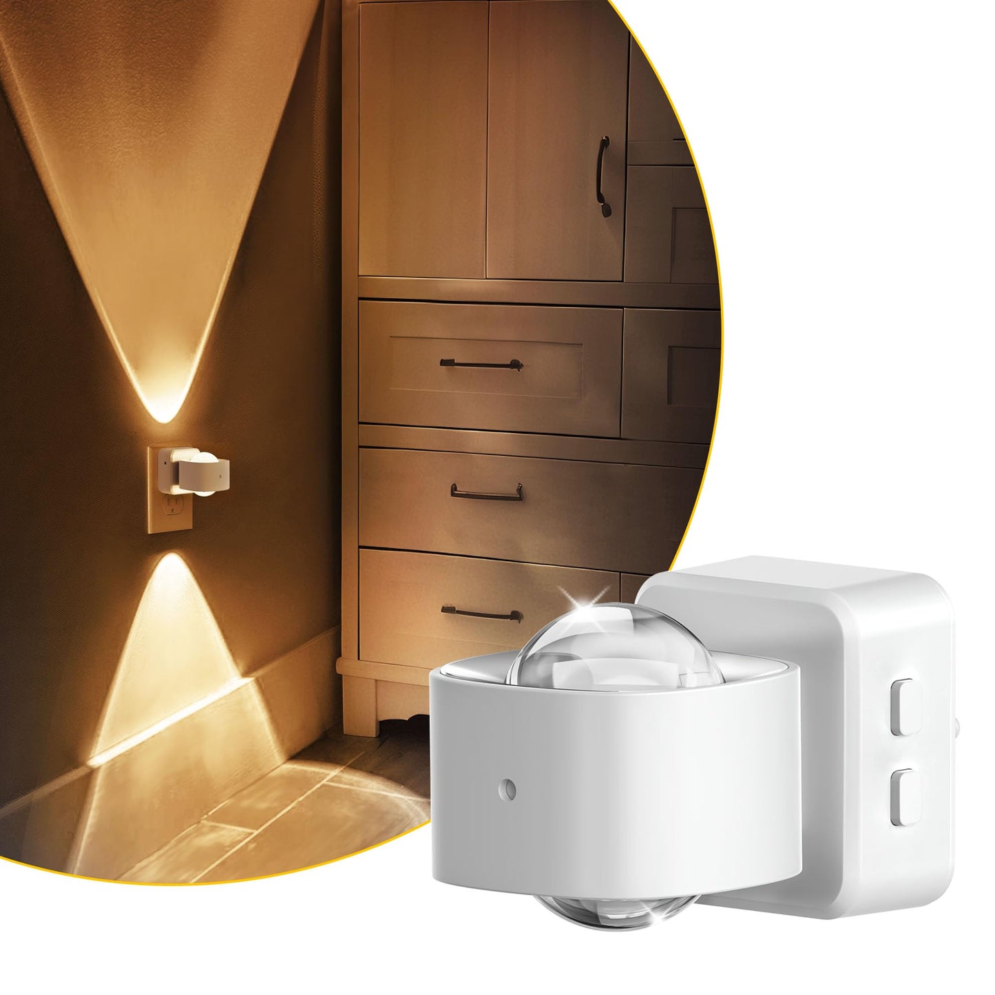 L Lohas Led Night Lights Plug Into Wall  Night Light Projector  Dusk To Dawn Sensor  Rotating White Nightlight For Kids  Soft White Ambient Lighting For Bathroom  Gaming Room  Gifts 1 Pack