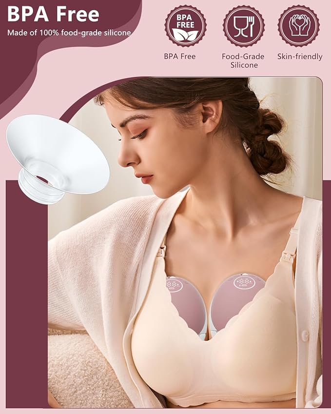 1pcs Breast Pump Flange Insert 13mm Compatible with Momcozy M9/M6/M5/S12 Pro/S9 Pro/V1 Pro/V2 Pro Wearable Breast Pump, Replace for Momcozy Pump Flange Insert, BPA Free, OEM, Not Original Parts