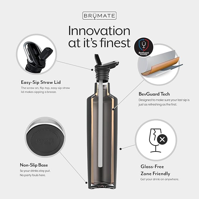 BrüMate ReHydration Mini Kids Water Bottle | 100% Leakproof Insulated Water Bottle for Kids with Straw | Stainless Steel Water Canteen | Perfect Kids Water Bottle for School | 16oz (Ice White)