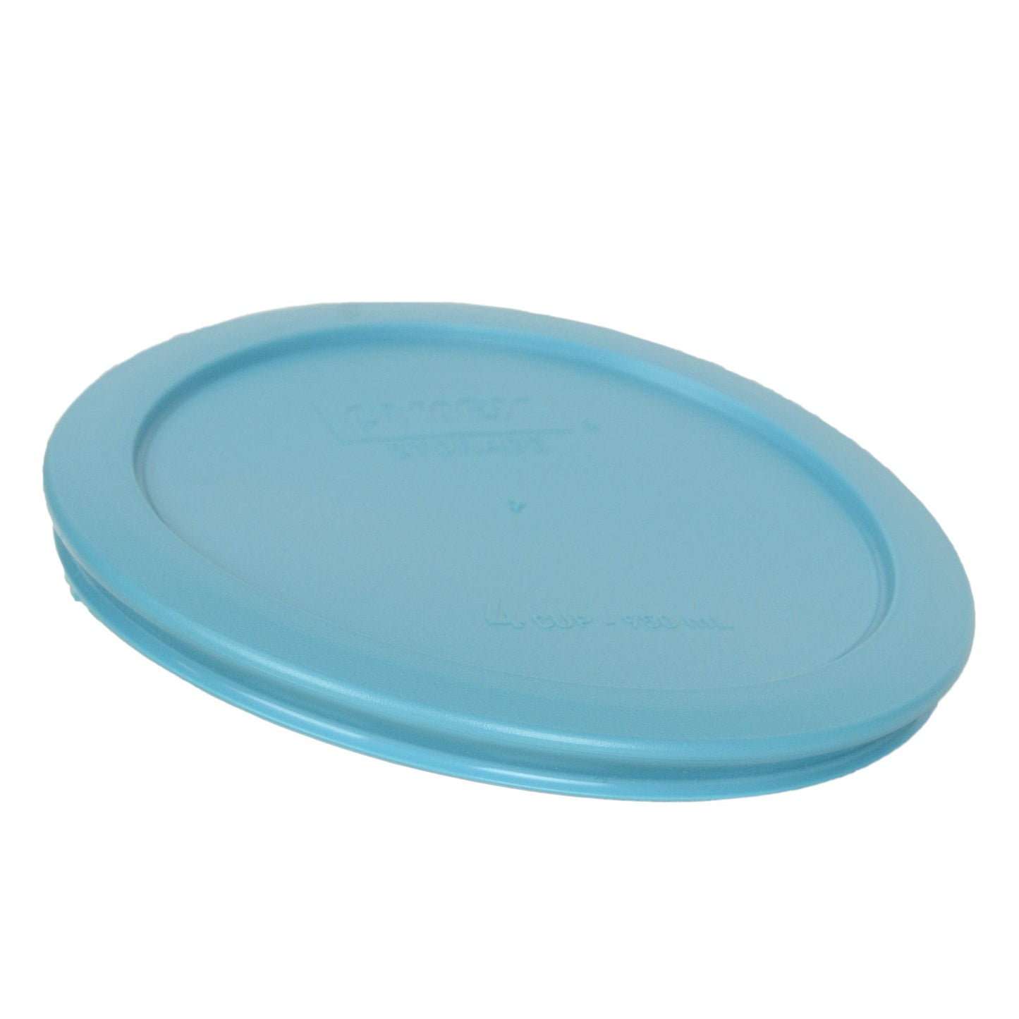 Pyrex 7201-PC 4-Cup Surf Blue Plastic Food Storage Lid, Made in USA - 4 Pack