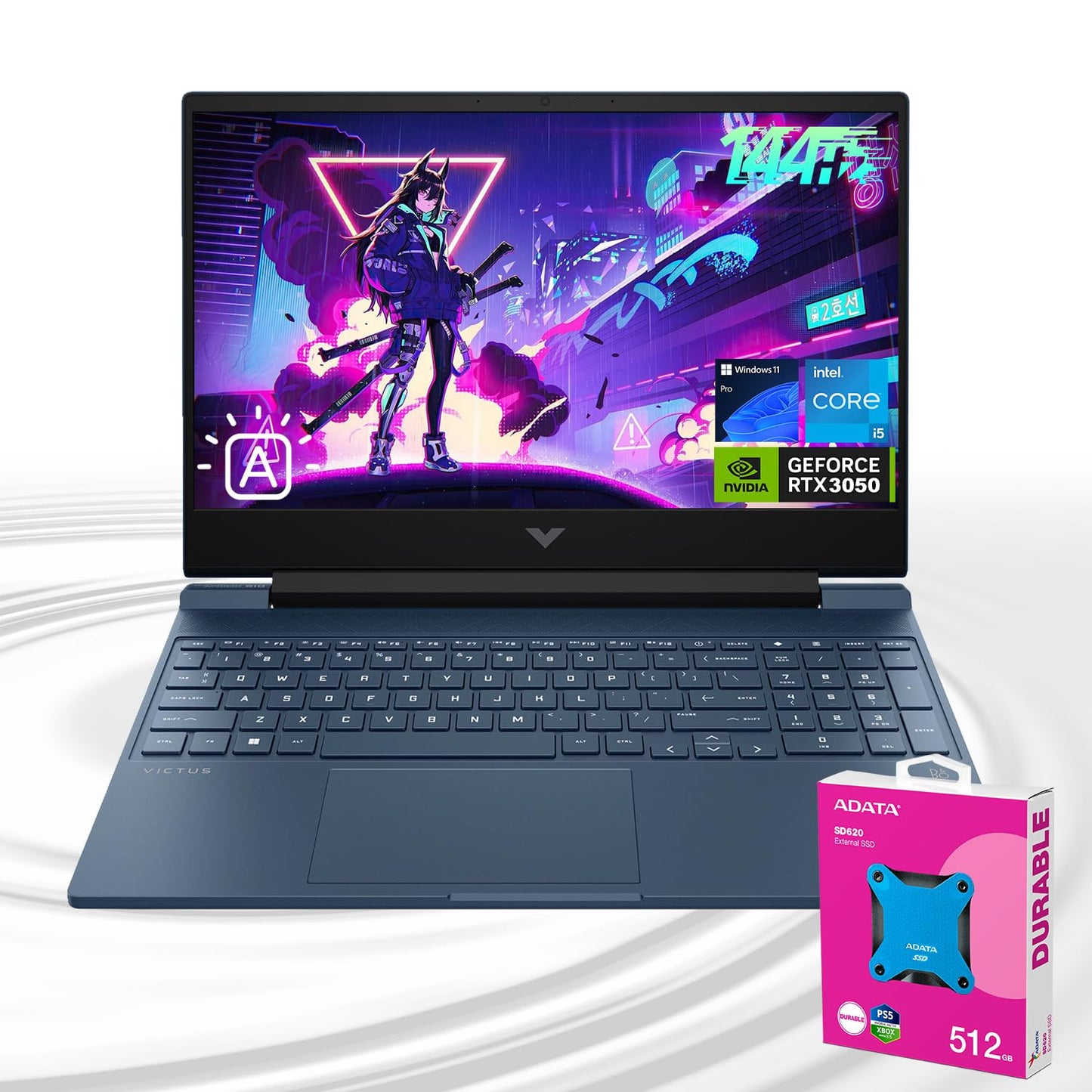 Hp Victus 15.6 I5 Business Gaming Laptop | 15.6 Fhd 144Hz | Intel Core I5-12450H | Nvidia Geforce Rtx 3050 | 32Gb Ram 2Tb Ssd |