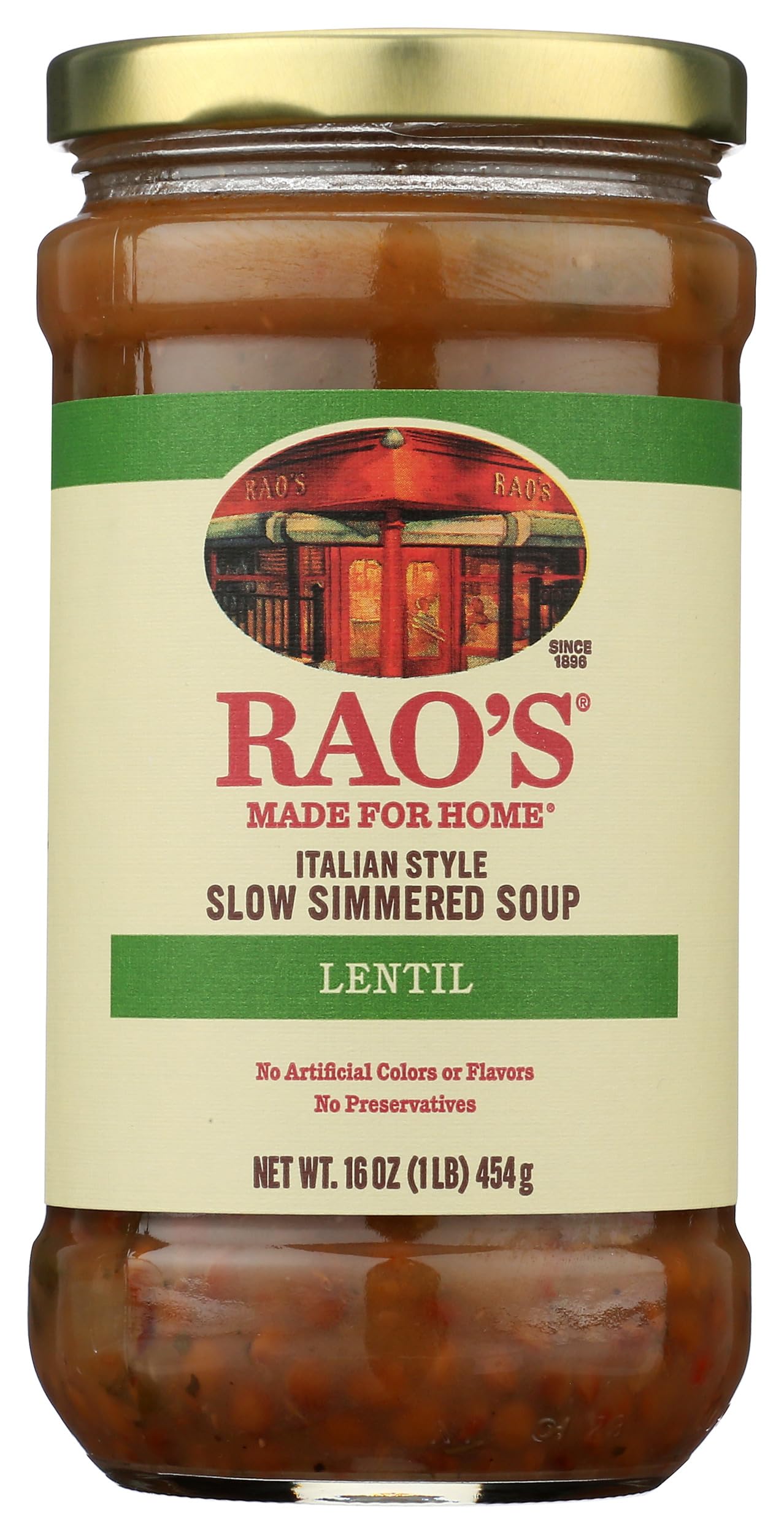 Raos Homemade Italian Style Slow Simmered Soup, Lentil, 16 Ounce (Pack of 6)