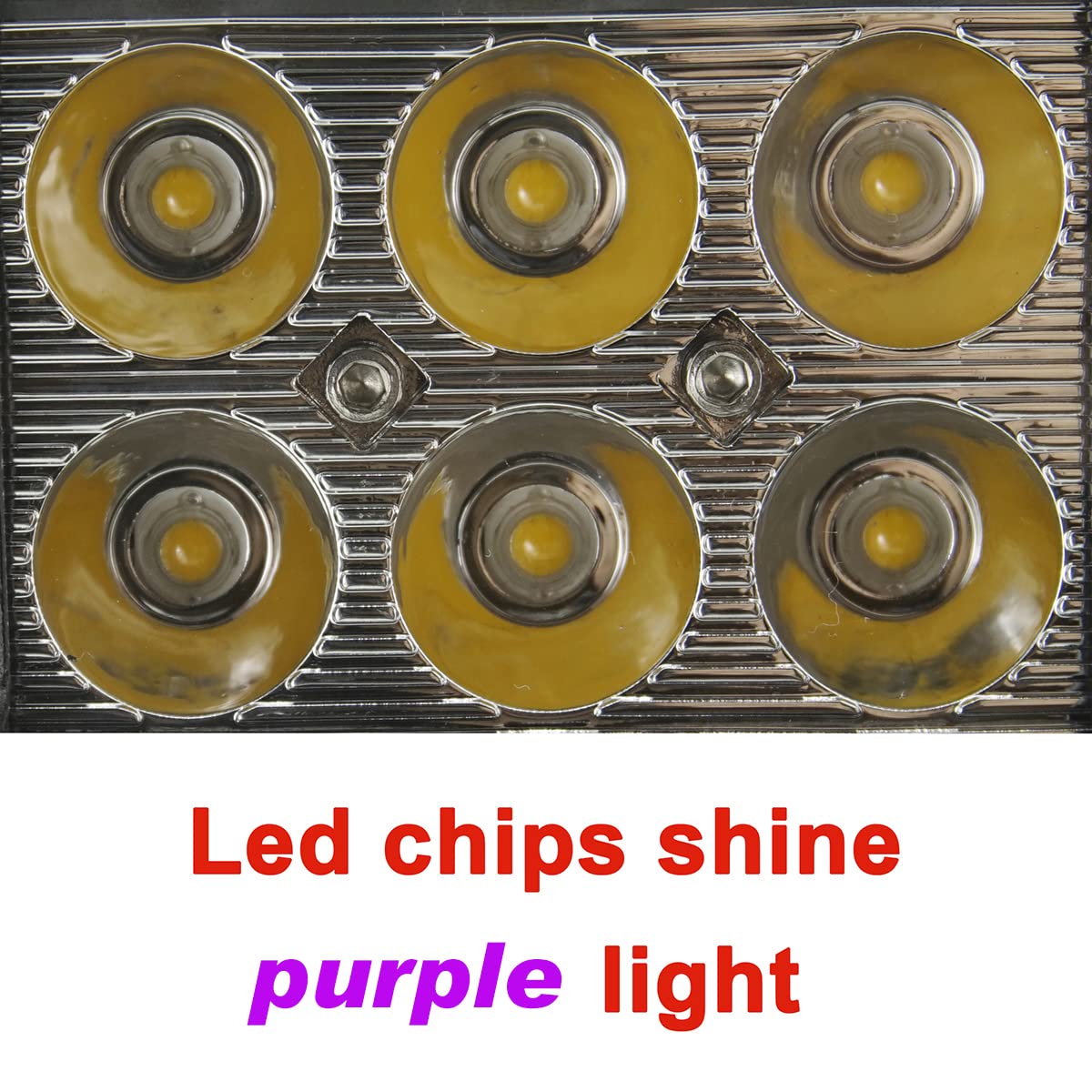 AUXMOTEC 18W LED Spot Light Bar - Purple Pink, 2pcs, Waterproof for Off-road, Boat, Tractor, Trailer Navigation