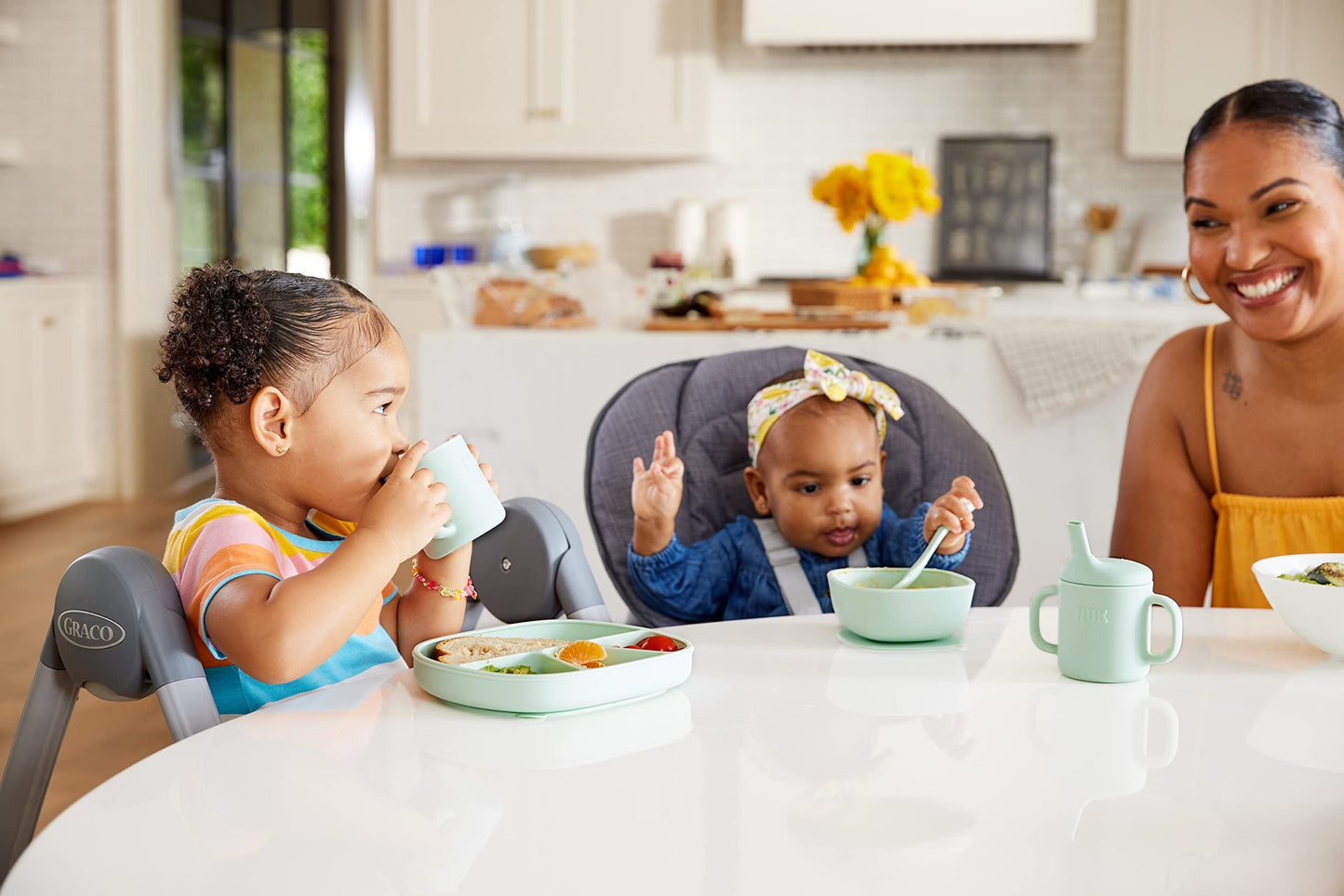 NUK Silicone Baby Straw Cup, Easy to Grip & Drink, Dishwasher-Safe, BPA-Free, Pack of 1