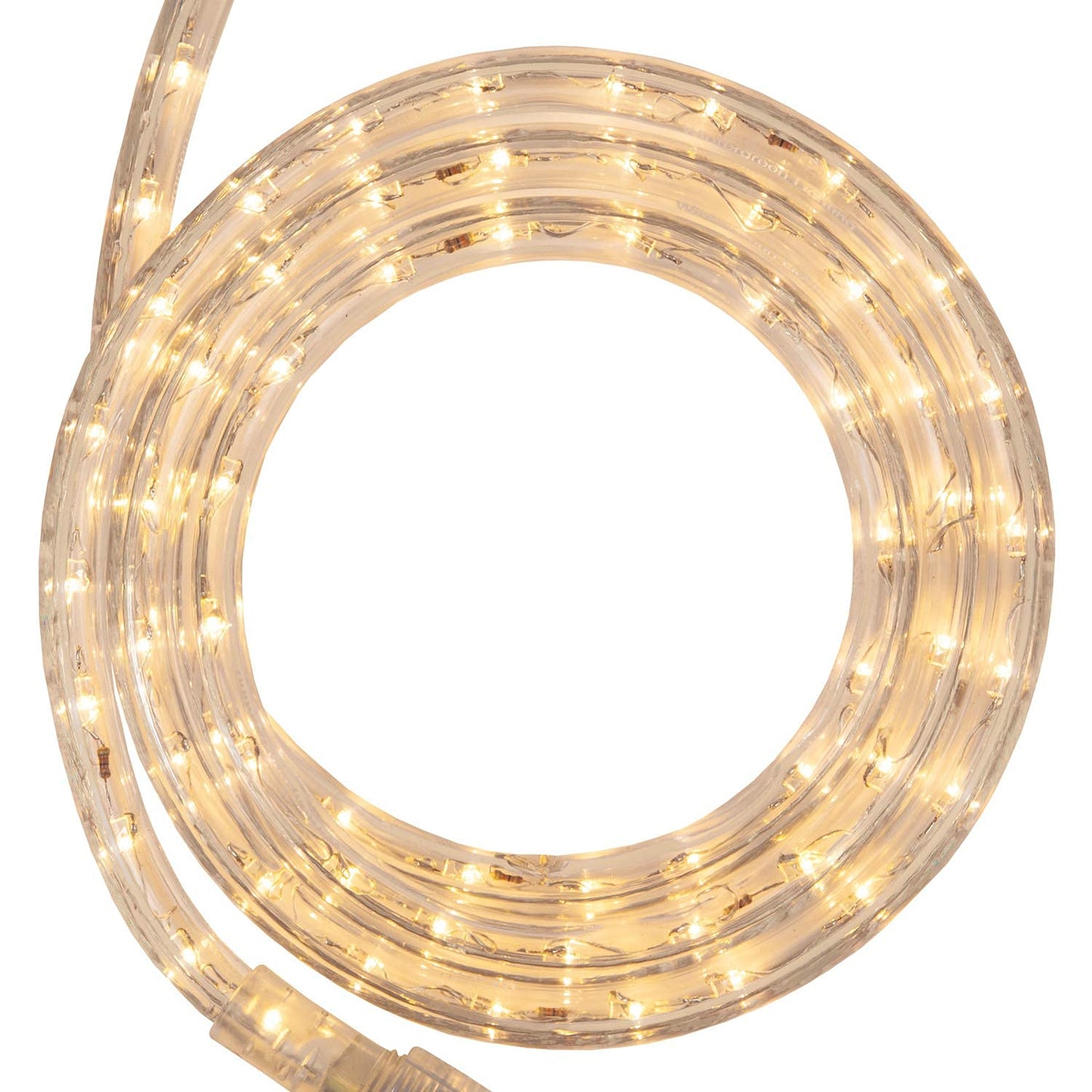 Wintergreen Lighting 18 Led Warm White Rope Light  Flexible Light Rope String Light Outdoor - Bedroom Led Light Rope  120V   Inch  2-Wire