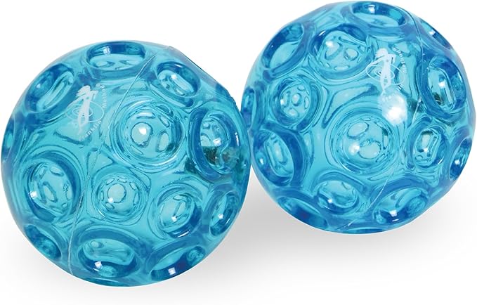 OPTP Franklin Method Small Blue Textured Ball Set (Pair) - Inflatable Myofascial Release Ball Set, Massage Balls for Back ...