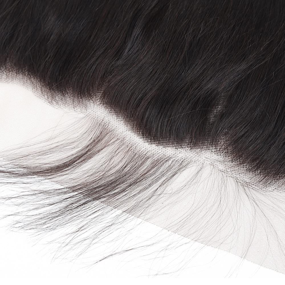 13x4 Ear to Ear Transparent HD Lace Frontal Closure 12A Unprocessed Brazilian Virgin Human Hair Frontal 20 Inch Silky Straight F
