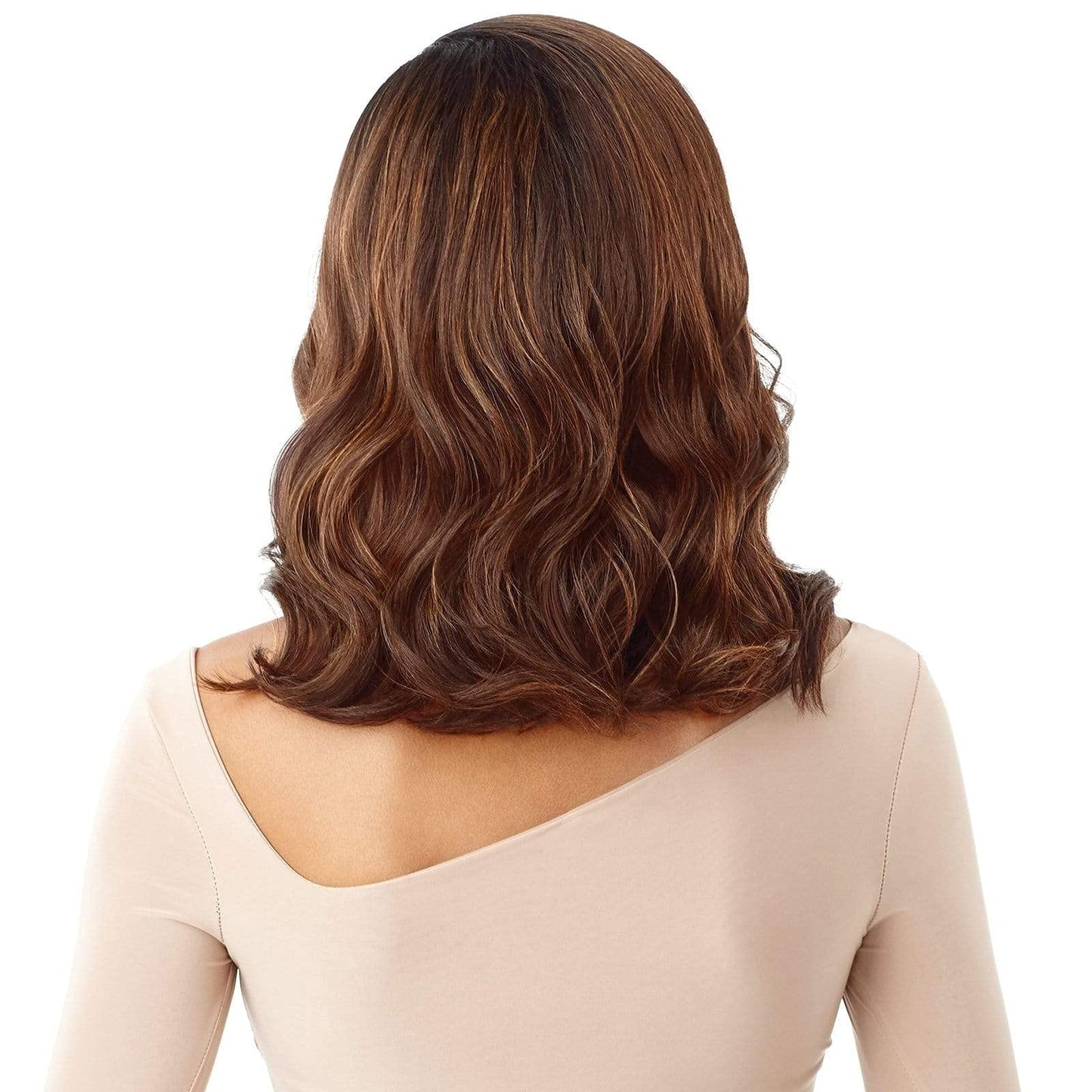Outre Melted Hairline Synthetic HD Lace Front Wig - HERMINIA (1 Jet Black)