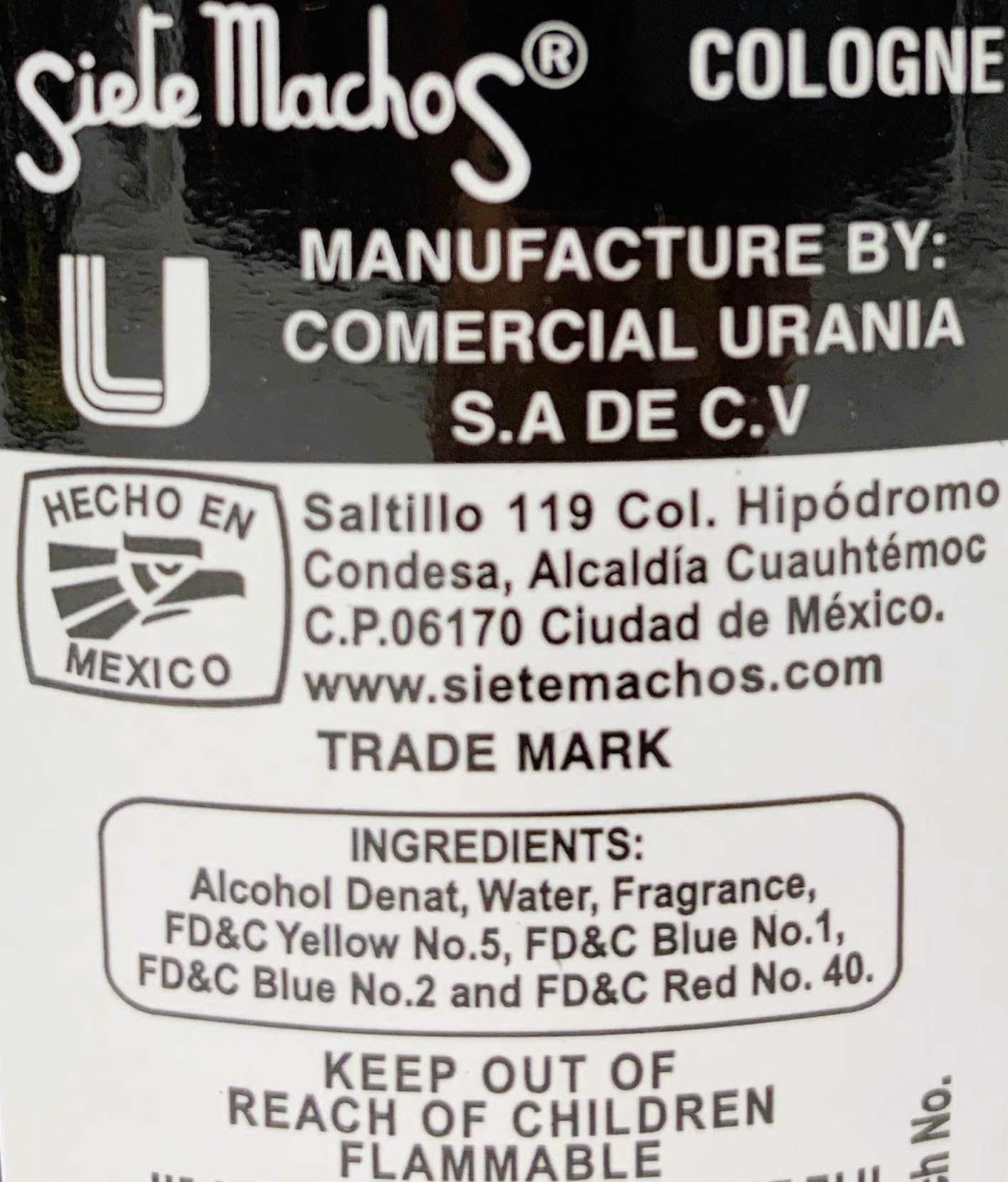 Siete Machos URANIA Original Cologne 7.44 oz. (220ml) (1 Pack)