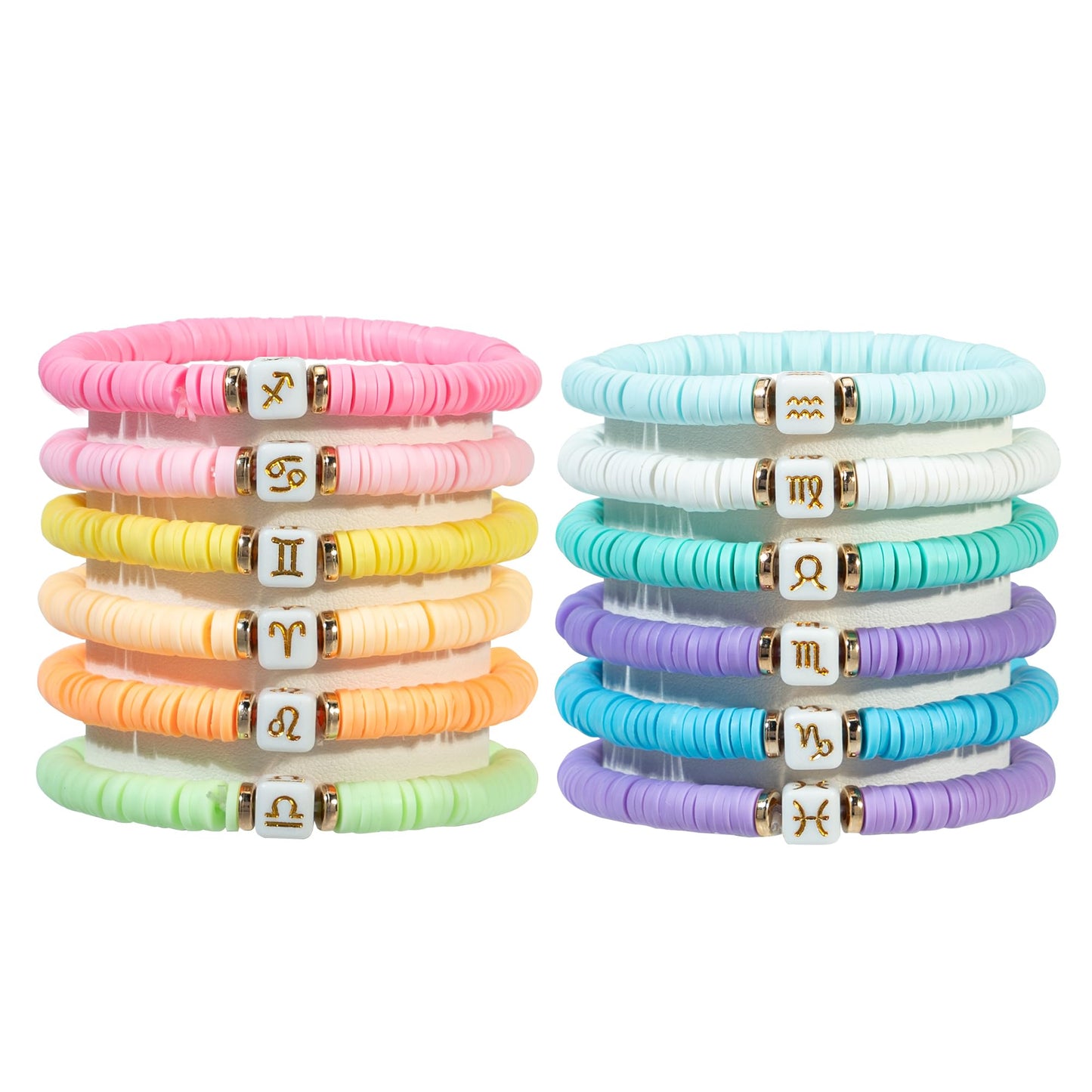 JIASHUYEYE 12Pcs Zodiac Bracelets for Teen Girl, Party Favors for Kids 8-12, Friendship Bracelets, Cute Birthday Party Favors fo